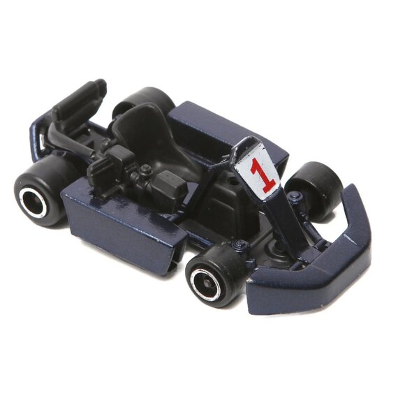 Majorette Go Kart #1 Die Cast Metal Navy1:25 Scale Toy Collectable - Picture 1 of 5